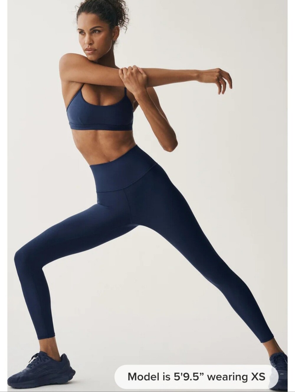 ALO Yoga Navy High-Rise 7/8 Performance Leggings-med